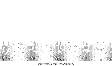 Circuit board vector illustration. High-tech technology background