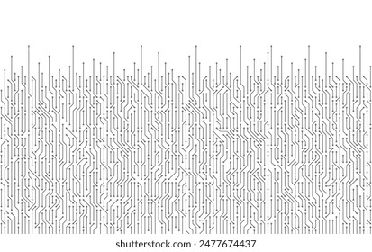 Circuit board vector illustration. High-tech technology background