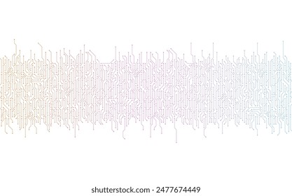 Circuit board vector illustration. High-tech technology background