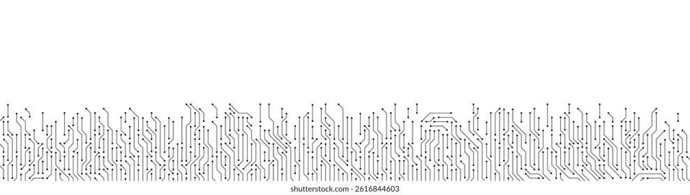 Circuit board vector illustration. High-tech technology background