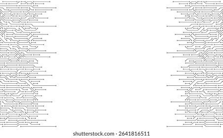 Circuit board vector illustration. High-tech technology background