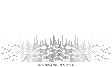 Circuit board vector illustration. High-tech technology background