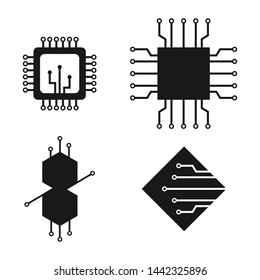 Circuit board vector logo icon set vector design 