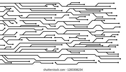 Circuit board vector technology background