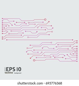 Circuit board vector technology background