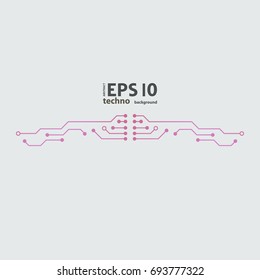 Circuit board vector technology background