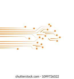 Circuit Board Vector Template Design Illustration