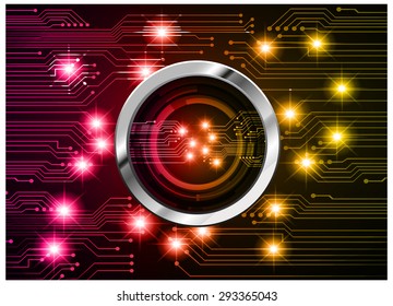 Circuit Boards. dark pink yellow color Light Abstract Technology background for computer graphic website internet and business. vector illustration. infographics. Spark