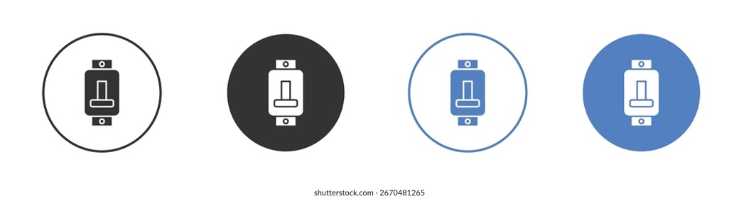 Concepto de icono de disyuntor. diseños de iconos de estilo sólido para Sitio web, App, interfaz de usuario.
