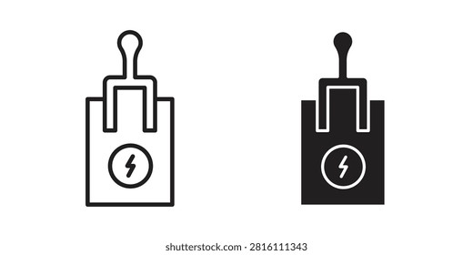 Circuit Breaker icon editable design set