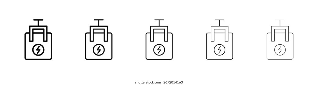 Circuit Breaker Symbol gefüllt flachen Schild Konzept für Web-Design.