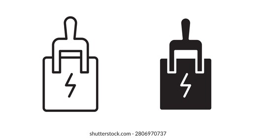 Circuit Breaker icon mark in filled style..
