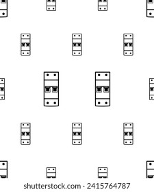 Icono del interruptor del interruptor del interruptor del interruptor del interruptor del interruptor del circuito sin soldadura, sobrecarga, iluminación de la imagen del dispositivo de protección del circuito