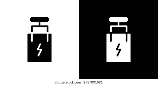 Diseño de Vector de conjunto de iconos de disyuntor para concepto móvil y Diseño web.