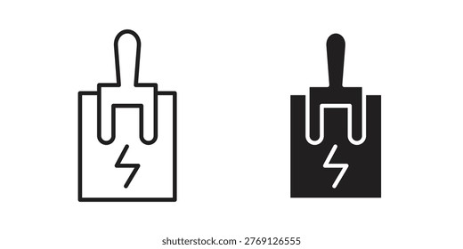 Circuit Breaker icon symbol vector elements for infographic web. EPS10