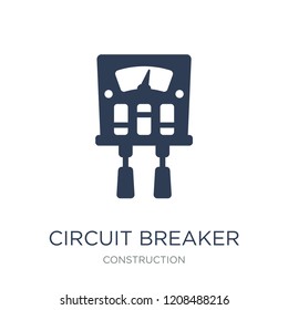 Circuit Breaker icon. Trendy flat vector Circuit Breaker icon on white background from Construction collection, vector illustration can be use for web and mobile, eps10