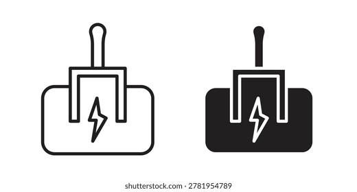 Circuit Breaker icon vector illustration logo template in filled, outline