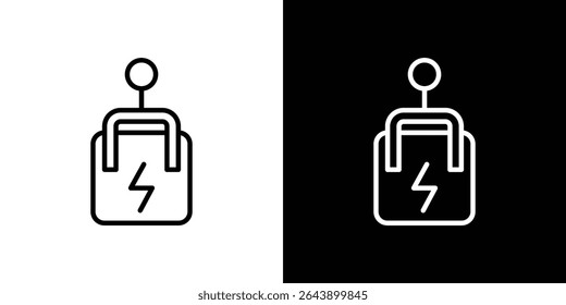 Icono de disyuntor de Vector ilustración de elemento simple editable