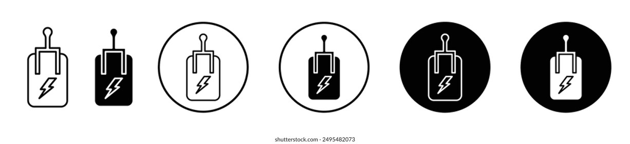 Conjunto de iconos de Vector de línea fina del interruptor.