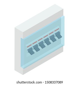 
Circuit breaker vector isolated on white background 

