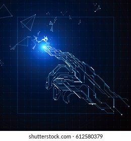 Circuit composed of hand.