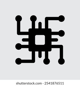 Iconos del ordenador y del hardware del circuito