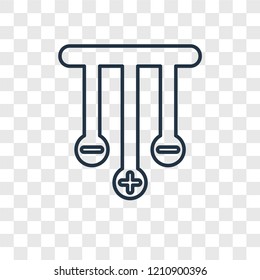 Circuit concept vector linear icon isolated on transparent background, Circuit concept transparency concept in outline style