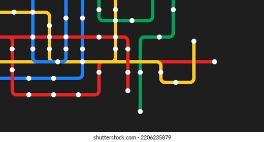 Circuit connect lines and dots. Network technology and Connection concept. Decentralized network nodes connections