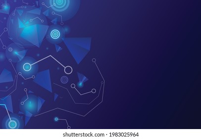 circuit connecting dots and lines.abstract background.molecules technology with polygonal shapes,  Connection structure. Big data visualization,futuristic Illustration Vector design