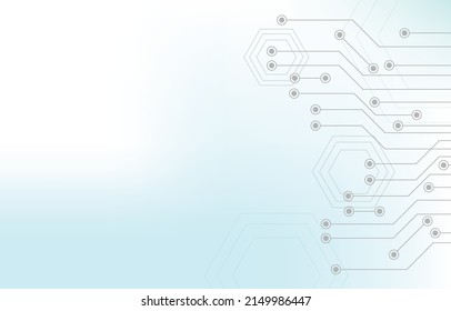 Schaltung verbinden Punkte und Linien.abstrakter Hintergrund.Molekültechnologie mit polygonalen Formen, Verbindungsstruktur. Big Data Visualisierung, futuristische Illustration, Vektordesign