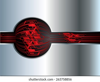 circuit dark red color Light Abstract Technology background for computer graphic website internet and business.silver background.