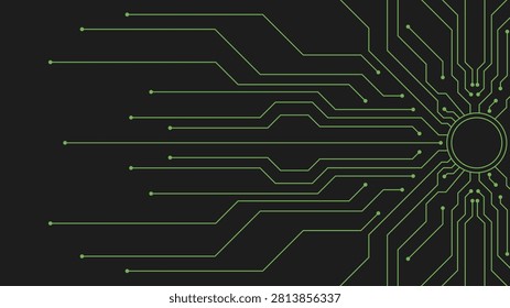 Circuit Design 09 EPS is a clean and modern technology background featuring an abstract electronic circuit board pattern on a dark blue gradient. This editable EPS vector is perfect for tech presentations, websites, digital marketing, AI, cybersecurity, software, engineering, networking, and corporate branding. Fully scalable and print-ready for professional design projects.