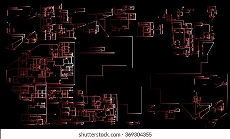 circuit design vector image 
