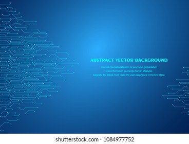Circuit diagram tech abstract vector background illustration