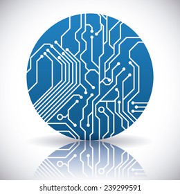 circuit electric design, vector illustration eps10 graphic 