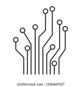 circuit electric lines icon
