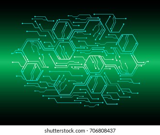 circuit future technology, green cyber security concept background, abstract hi speed digital internet.motion move blur. pixel