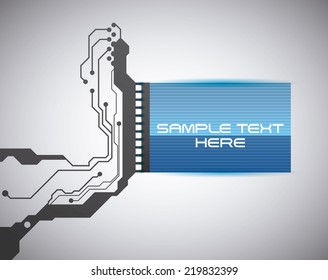 circuit graphic design , vector illustration
