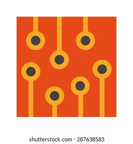Circuit, ic, processor icon vector image. Can also be used for computer and hardware. Suitable for use on web apps, mobile apps and print media.