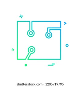 Circuit icon design vector