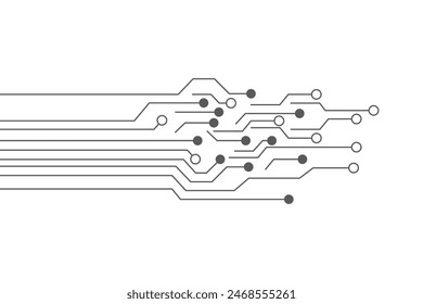 Plantilla de diseño de ilustración de icono de circuito