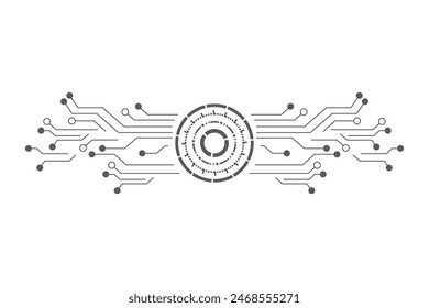 Circuit icon illustration design template