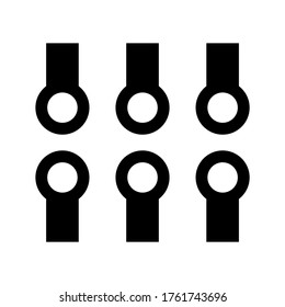 icono de circuito o logotipo símbolo de signo aislado ilustración vectorial de alta calidad estilo negro iconos vectoriales
