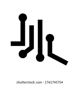 circuit  icon or logo isolated sign symbol vector illustration - high quality black style vector icons
