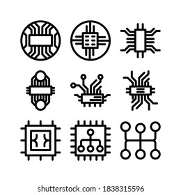 circuit icon or logo isolated sign symbol vector illustration - Collection of high quality black style vector icons
