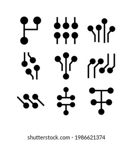 circuit icon or logo isolated sign symbol vector illustration - Collection of high quality black style vector icons
