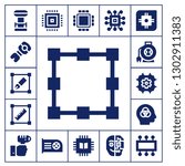  circuit icon set. 17 filled circuit icons.  Simple modern icons about  - Tesla coil, Stem, Transform, Transformation, Wire, Cpu, Intelligence, Technology, Chip, Cyborg