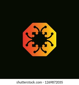 Circuit icon templates , vector logo technology for business corporate , elements , illustration