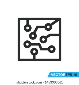 circuit icon vector design template