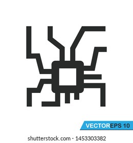 circuit icon vector design template